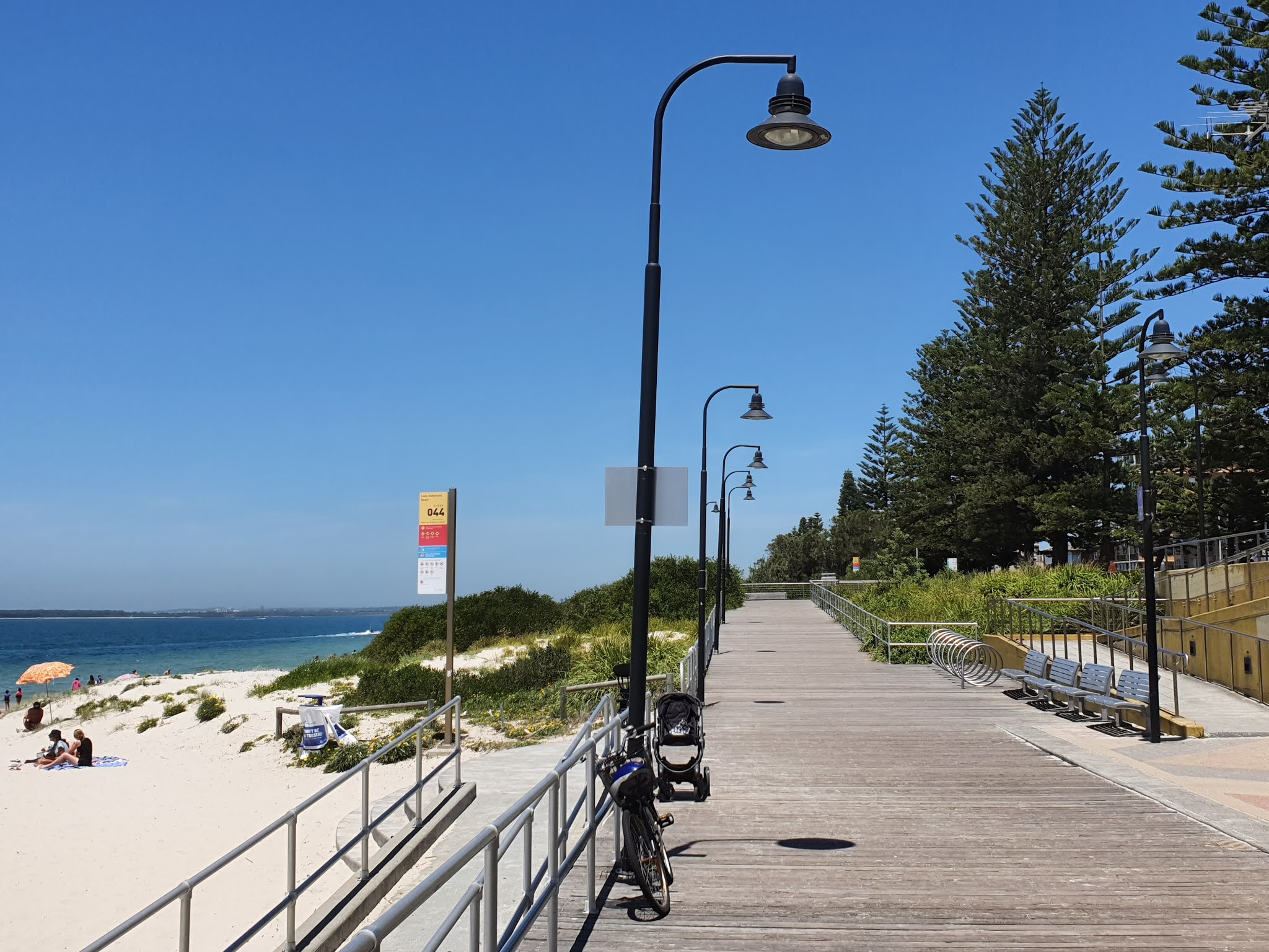 Brighton-Le-Sands foreshore promenade boardwalk for walking and cycling, Brighton-Le-Sands NSW 2216