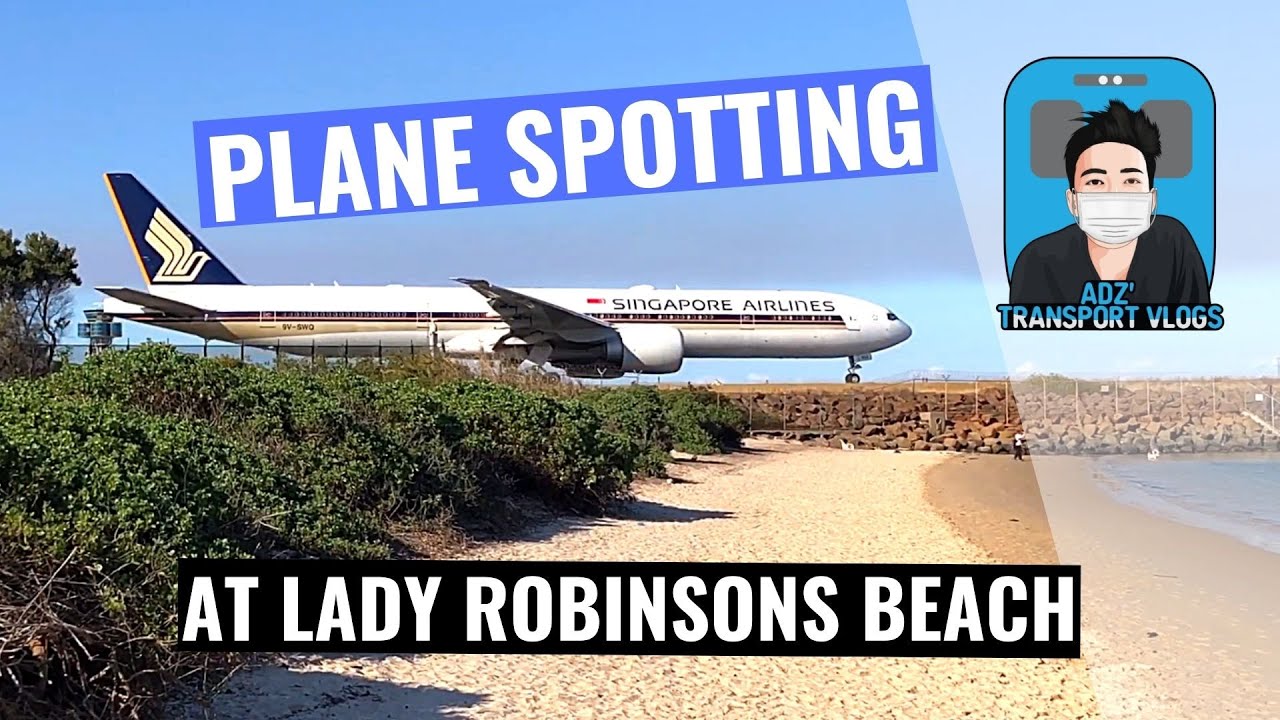 Lady Robinsons Beach with Sydney Airport plane spotting views, Brighton-Le-Sands NSW 2216