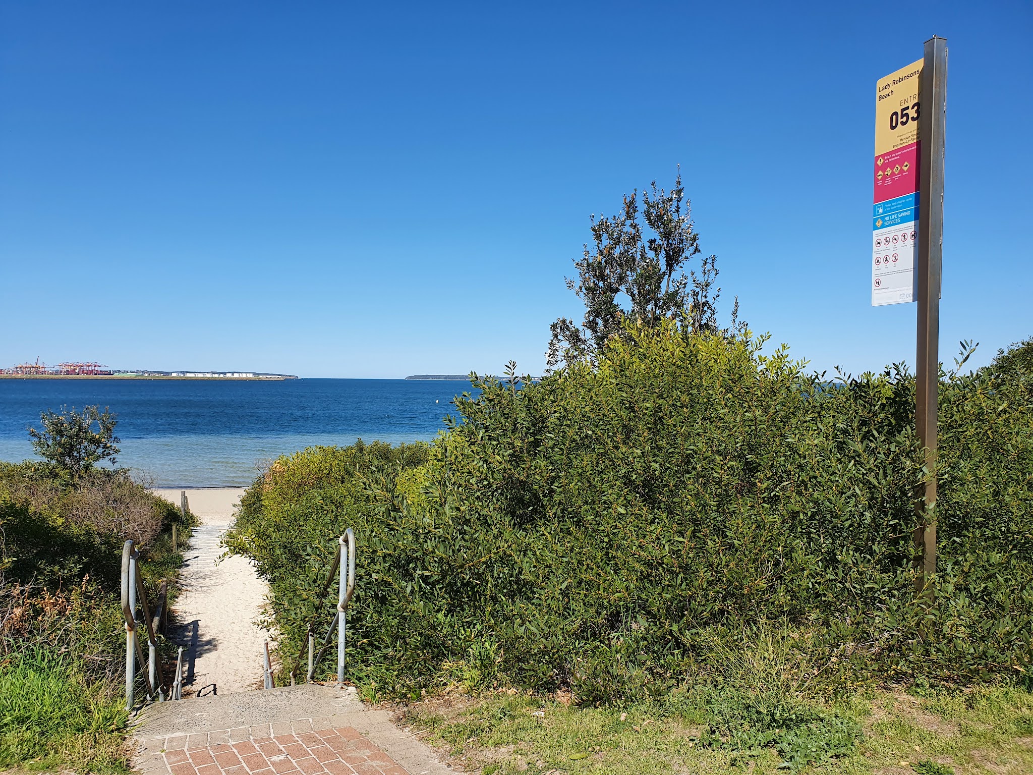 Cook Park and Lady Robinsons Beach foreshore with Botany Bay views near Rockdale NSW 2216